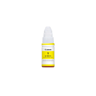 Botella De Tinta Original Canon Gi-190 Y Amarillo 70 Ml Â€“ 0670C001Ac