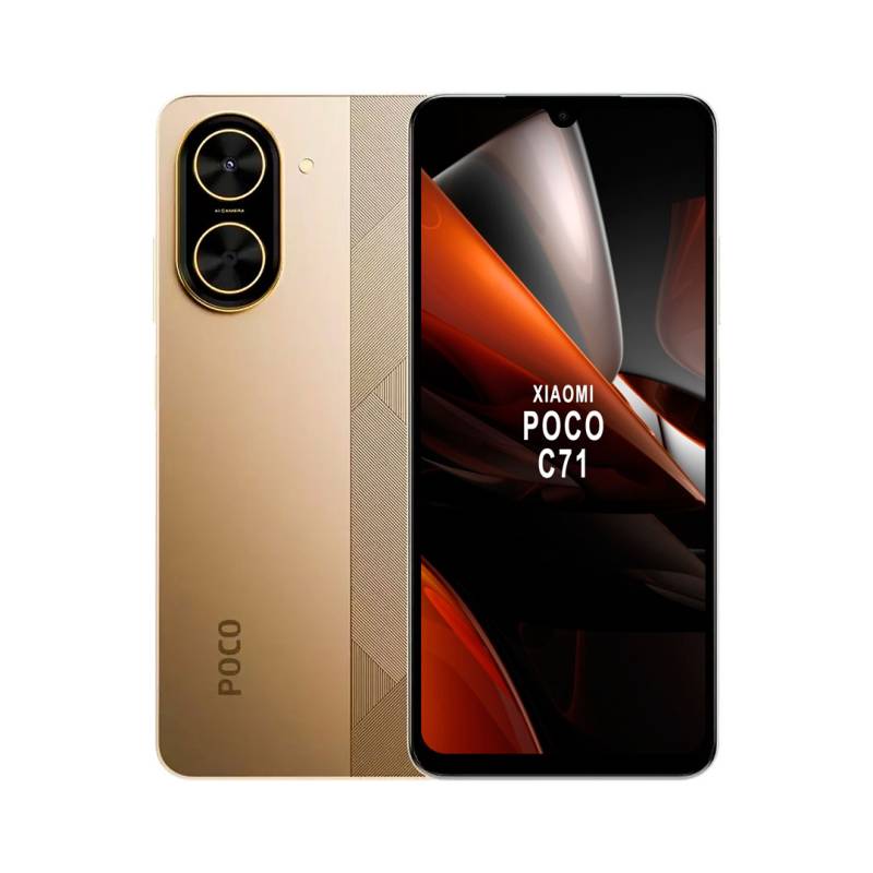 Smartphone Poco C71 Xiaomi 4G 4Gb 64Gb Dual Sim Dorado.