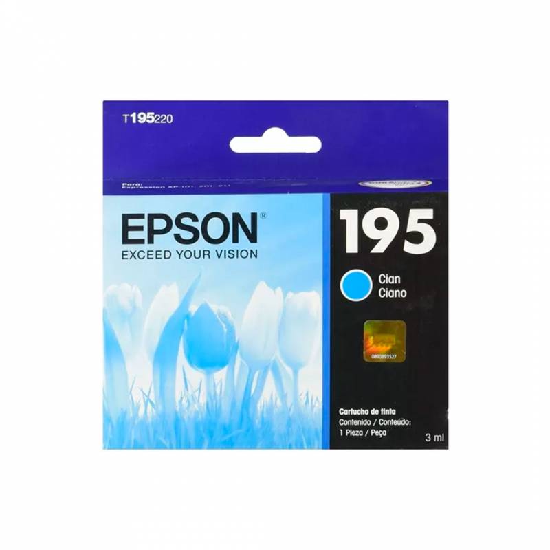Cartucho De Tinta Epson Original T195220 Cyan
