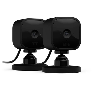 Cámara De Seguridad Interior Usb Blink Mini 1 Blink Pack X2 Negro