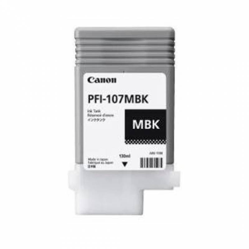 Cartucho De Tinta Canon Original Pfi-107Mbk 130Ml Negro Mate