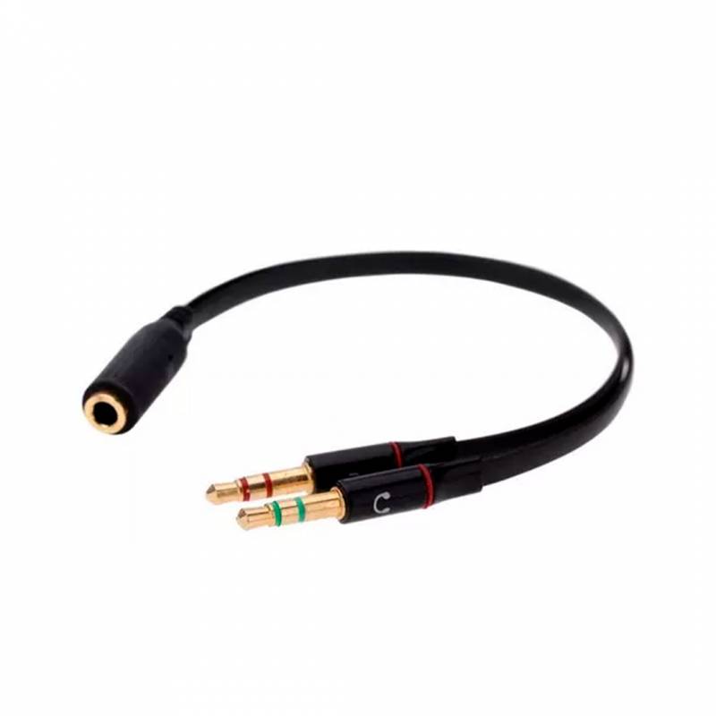 Adaptador Split O Splitter De Audio Plug 2 Jack Hembras A 1 Splica Macho 3.5Mm (Spl03)