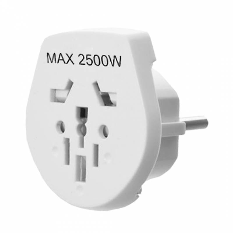 Adaptador De Corriente Universal A Schuko