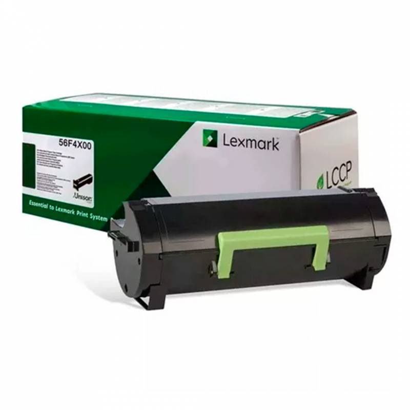 Toner Original Lexmark 56F4X00 Negro. Rendimiento 20.000 Copias. Alto Rendimiento.