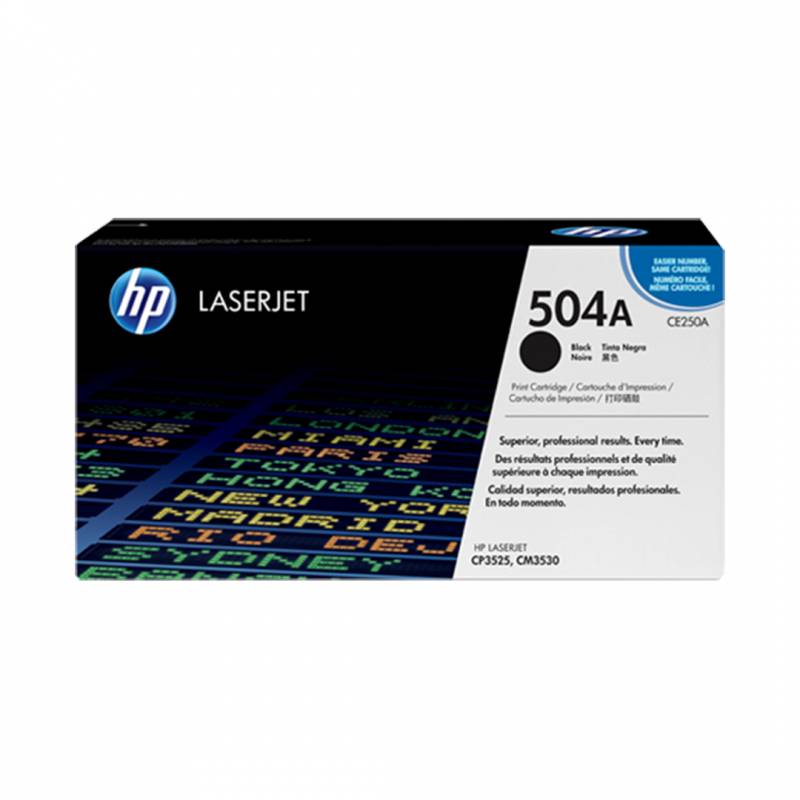 Toner Original Hp Ce250A Negro. Rendimiento 5.000 Copias.