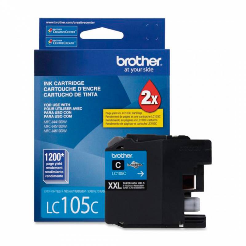 Cartucho De Tinta Brother Original Cyan. Lc-105C