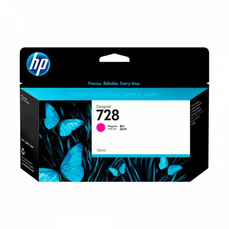 Cartucho De Tinta Original Hp F9J66A (728) Magenta
