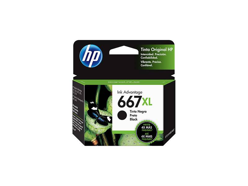 Cartucho De Tinta Original Hp Negro 3Ym81Al (667Xl) Rendimiento 480 Copias.