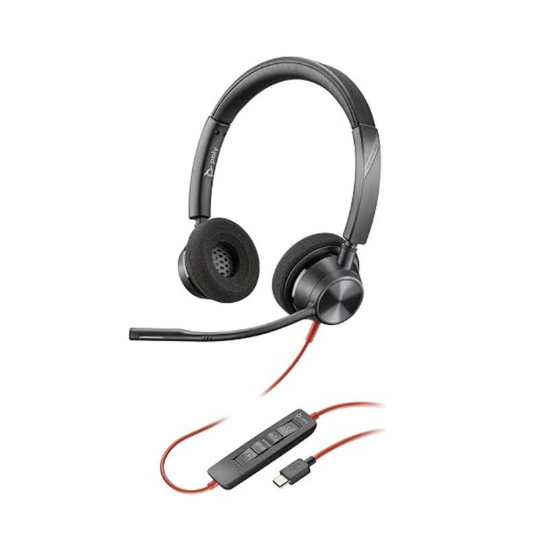 Auriculares Est&Eacute;Reo Usb-C Poly Blackwire 8225
