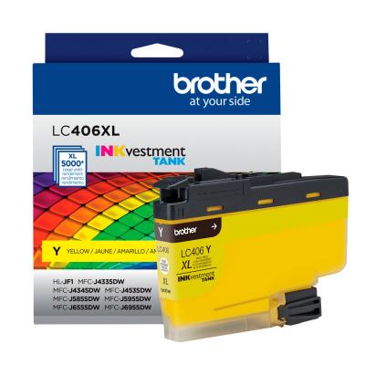 Cartucho De Tinta Lc406Xlys Brother Amarillo Alto Rendimiento