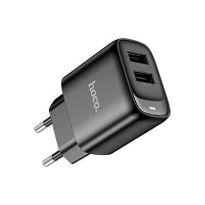 Cargador De Pared 10.5W C/Cable Usb-C Black Hoco C141A