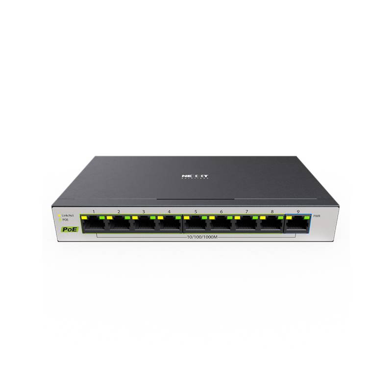 Switch Nexxt Vertexv900P 9 Puertos Gigabit 8 Poe+ 60W Nsw-V900P