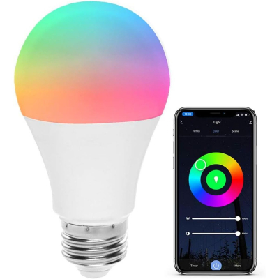 Lã¡Mpara Led Inteligente A19 Fka19Rgbcw Oem Wifi Rgb E27