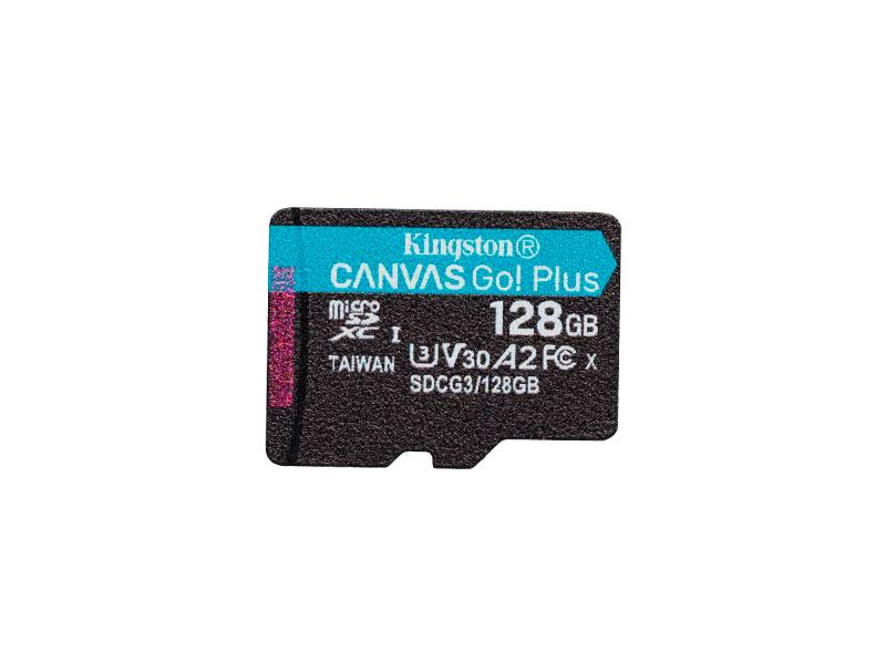 Canvas Go! Plus - Tarjeta De Memoria Flash (Adaptador Microsdxc A Sd Incluido) - 128 Gb - A2 / Video Class V30 / Uhs-I U3 / Class10 - Microsdxc Uhs-I   - Sdcg3/