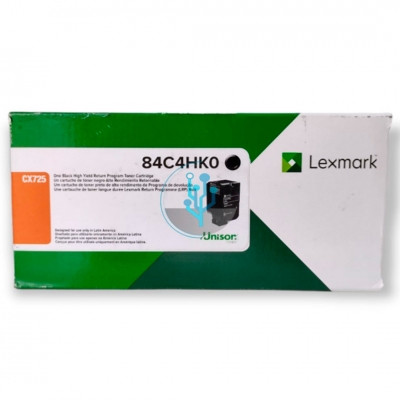 Toner Original Lexmark 84C4Hk0 Negro. Rendimiento 25.000 Copias.