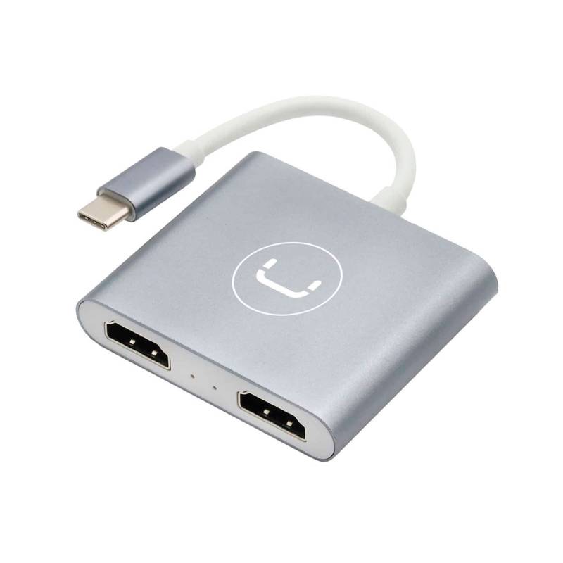 Hub Usb C A Hdmi Unno Hb1103Sv 2 Puertos 4K