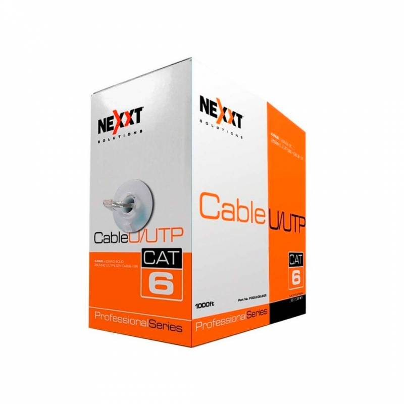 Cable Nexxt Ab356Nxt08 Bobina U/Utp Gris De 305Mts 4 Pares Cat 6