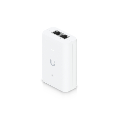 Inyector Poe+ Ubiquiti U-Poe+ / Gigabit Ethernet / Poe+ 30W / 802.3At / Protección Contra Sobretensiones