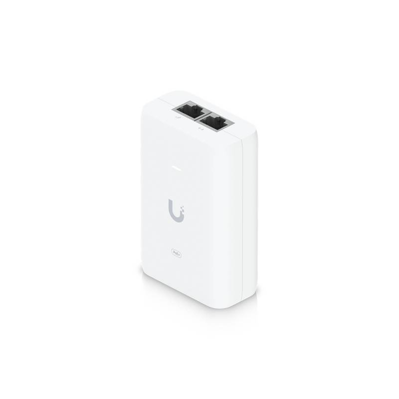 Inyector Poe+ Ubiquiti U-Poe+ / Gigabit Ethernet / Poe+ 30W / 802.3At / Protección Contra Sobretensiones