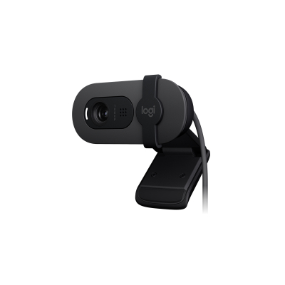 Cã¡Mara Web Logitech Brio 105 Grafito (960-001591). Cã¡Mara Web Full Hd De 1080P Con Correcciã³N De Iluminaciã³N Automã¡Tica, Micrã³Fono Omnidireccional Integra