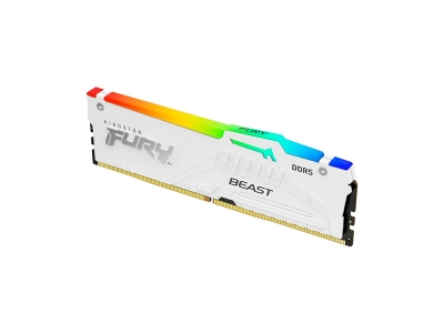 Memoria Ram Kingston Fury Beast Rgb Blanca 16Gb Dimm Ddr5 5600 Mhz