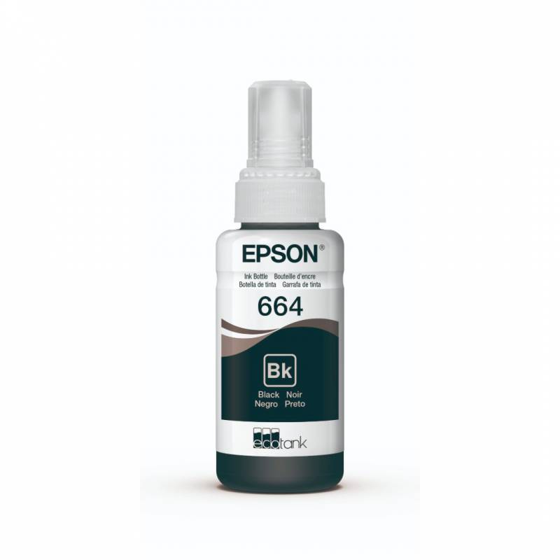 Botella De Tinta Original Epson T664120 Negro