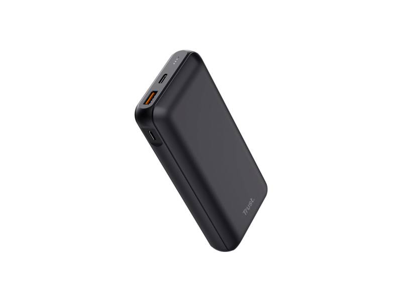 Bateria De Respaldo Trust 24880 Redoh 20.000 Mah Negra.