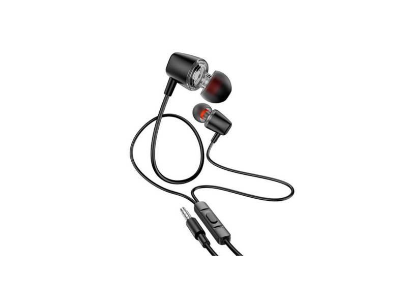 Auriculares Hoco M107 Discoverer 3.5Mm C/Microfono Negro.