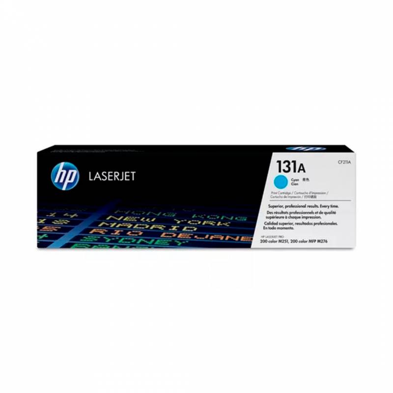 Toner Original Hp Cf211A (131A) Cyan. Rendimiento 1.800 Copias.