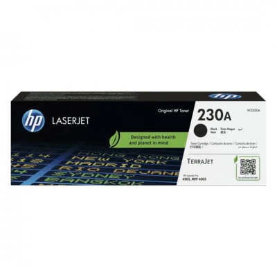 Toner Original Hp W2300A (230A) Negro. Rendimiento 2.000 Copias.