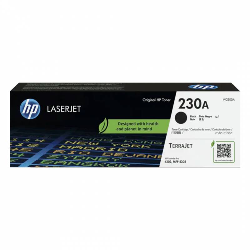 Toner Original Hp W2300A (230A) Negro. Rendimiento 2.000 Copias.