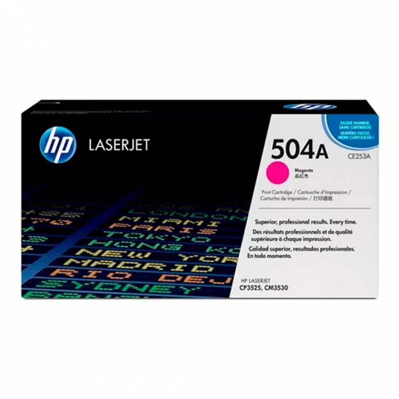Toner Original Hp Ce253A Magenta. Rendimiento 7.000 Copias.