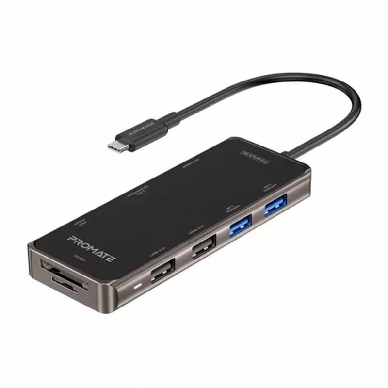Hub Promate Primehub-Go Hub Usb-C Hdmi/2Usb3.0/2.0/Lan