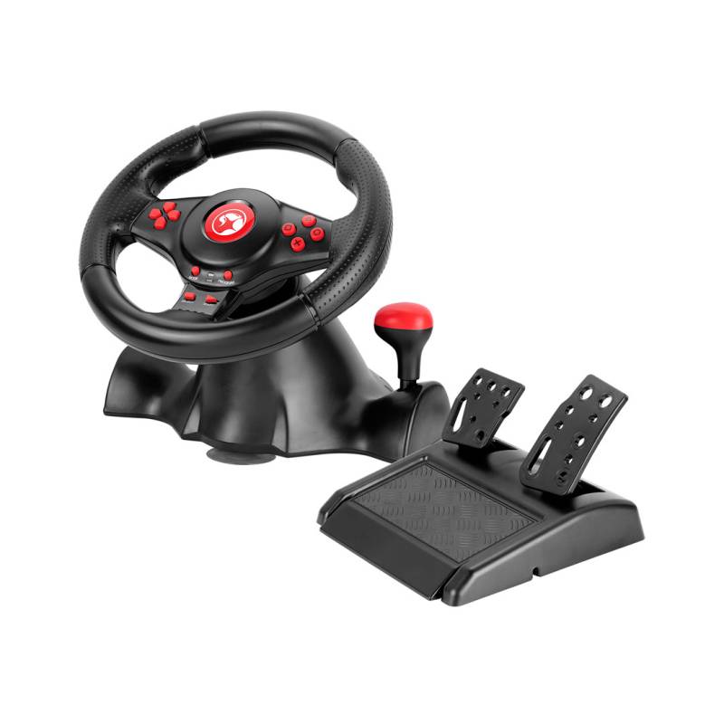 Volante Gaming Marvo Multiplataforma 180º Vibración