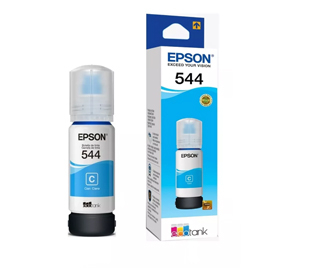 Botella De Tinta Original Epson T544220-Al Cian 65 Ml Â€“ Rendimiento 7.500 Pã¡Ginas