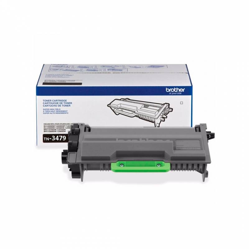 Toner Brother Original Tn3479 Negro. Rendimiento 12.000 Copias.