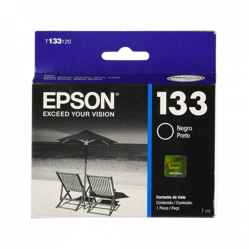 Cartucho De Tinta Epson Original T133120 Negro