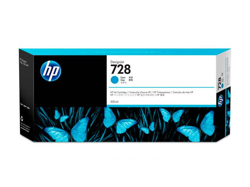 Cartucho De Tinta Original Hp  Cyan. F9K17A (728)