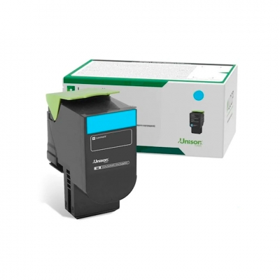 Toner Original Lexmark 78C4Uc0 Cyan. Rendimiento 7.000 Copias.