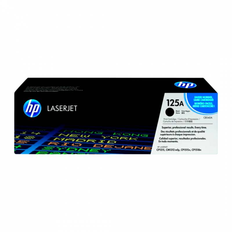 Toner Original Hp Cb540A (125A) Negro. Rendimiento 2.200 Copias.