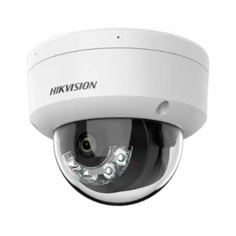 Cámara Hikvision De Red Fija Tipo Domo Con Luz Híbrida Inteligente De 4 Mp