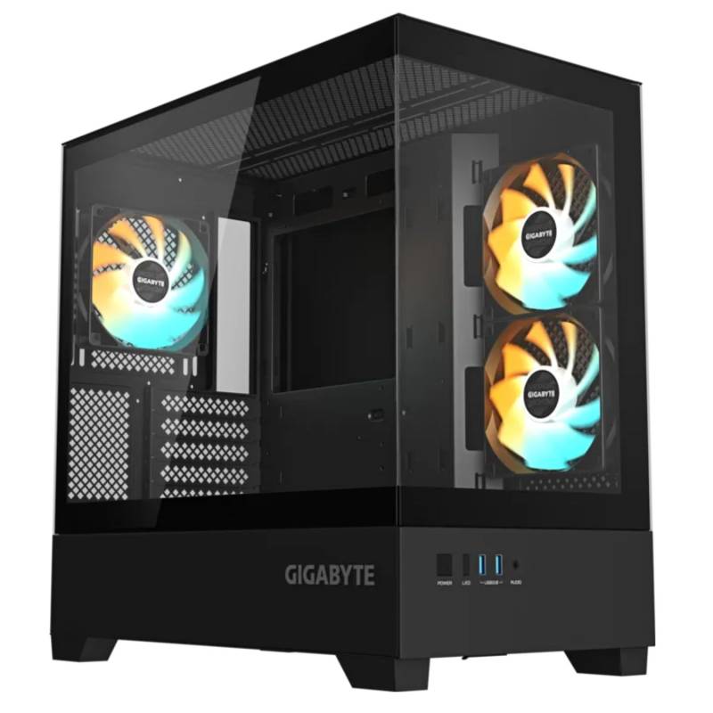 Gabinete C201 Panoramic Gb-C201P Gigabyte Mid Tower Negro