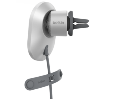 Cargador Inalã¡Mbrico Para Auto Belkin Wic008 Magsafe 15W Con Soporte Magn&Eacute;Tico