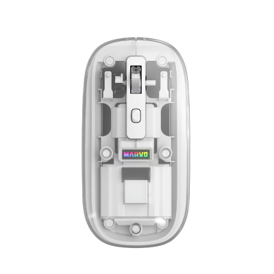 Mouse M810W M810W-Wh Marvo Inalã¡Mbrico Blanco