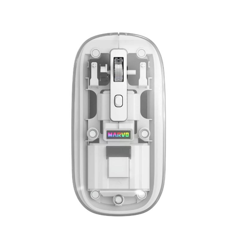 Mouse M810W M810W-Wh Marvo Inalã¡Mbrico Blanco