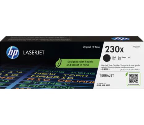 Toner Lã¡Ser Original Hp 230X W2300X Negro Rendimiento 7.500 Pã¡Ginas