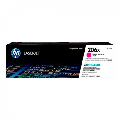Toner Original Hp W2113X (206X) Magenta. Rendimiento 2.450 Copias.