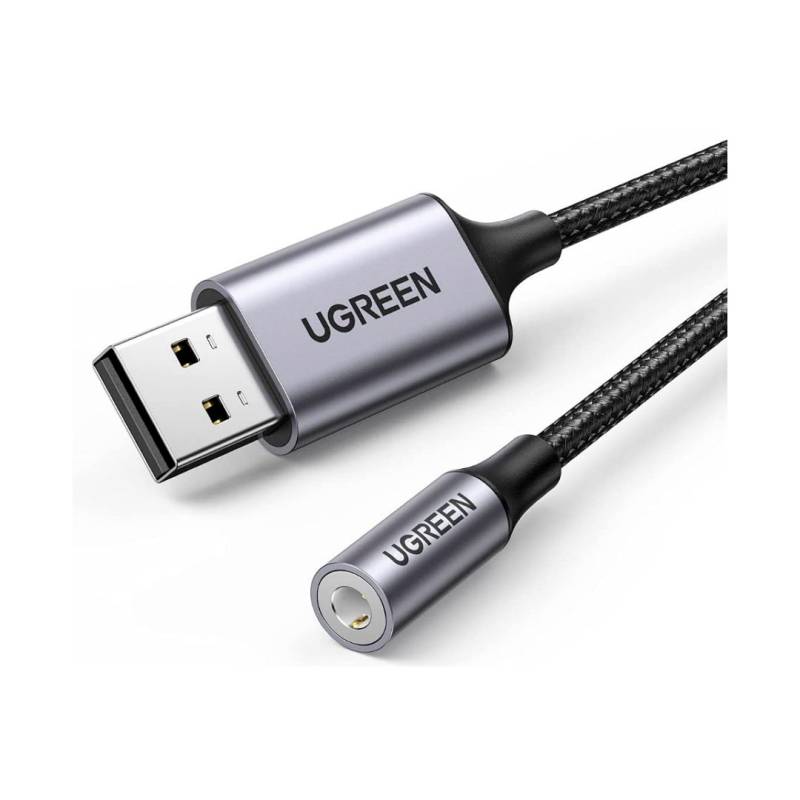 Adaptador Ugreen Usb A Audio 3,5Mm Gray