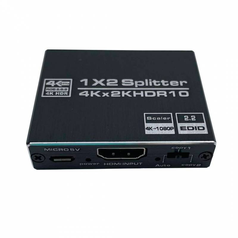 Splitter Vf Hdmi 2.0 4K 1 Ent 2 Salida Hd 1080P 60Hz Activo Vf-Hdmi2160P