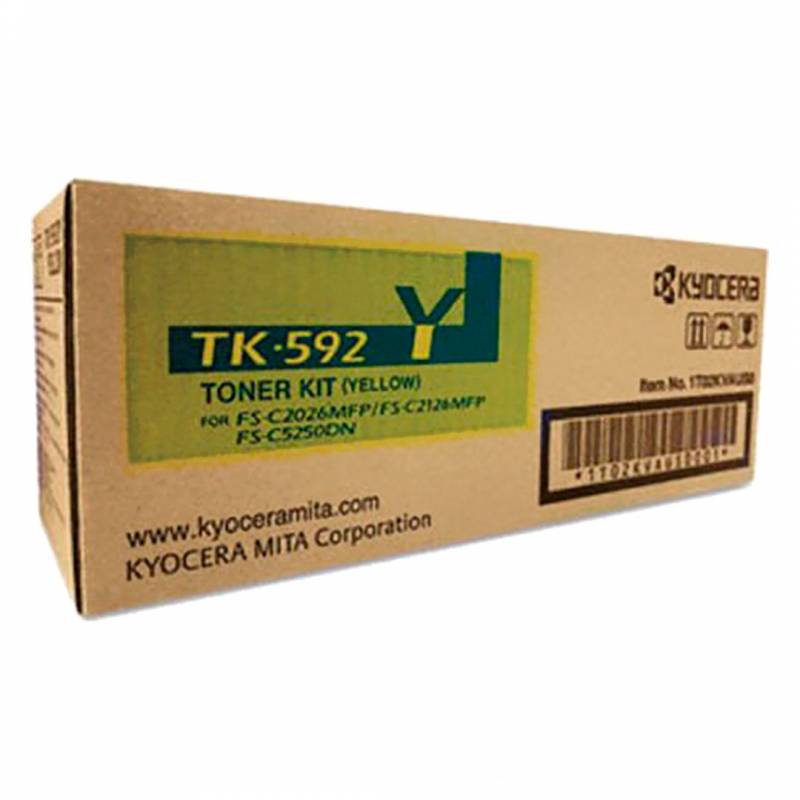 Toner Original Kyocera Amarillo. Tk-592Y